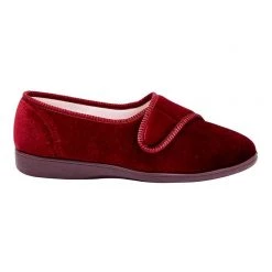 Grosby Lillian Velour Slippers Wine -women's clothing Sales 406248 C 0502 35