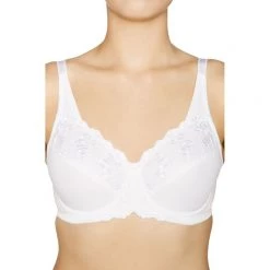 Triumph Embroidered Minimiser Underwire Bra White 6 Triumph Embroidered Minimiser Underwire Bra White -women's clothing Sales 406636 C 0100 00