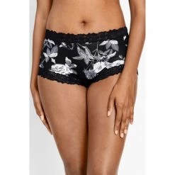 Jockey Parisienne Print Full Brief Black White -women's clothing Sales 543612 C 1001 25