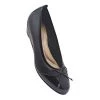 Hush Puppies Prestin Toe Cap Leather Wedge Black