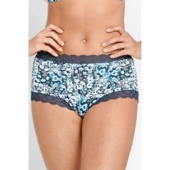 Jockey Parisienne Vintage Print Full Brief Blue -women's clothing Sales 570851 C 0400 00