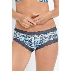 Jockey Parisienne Vintage Print Boyleg Blue -women's clothing Sales 570886 C 0400 00