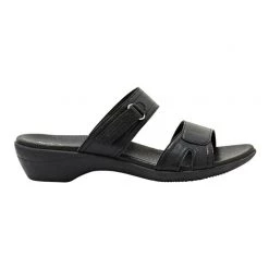 Hush Puppies Acacia Multi Strap Wedge Heel Black