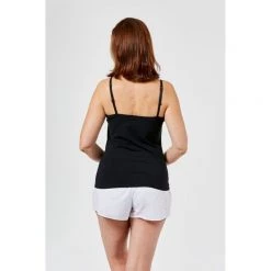 Sash & Rose 2Pk Cotton Cami Black White -women's clothing Sales 571534 C 1001 25 11