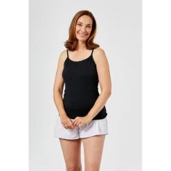 Sash & Rose 2Pk Cotton Cami Black White