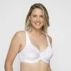 Sash & Rose Lace Underwire Minimiser White