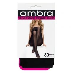 Ambra Velvet Matte Opaque Tights Black