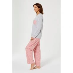 Sash & Rose Flannelette Tee PJ Set Pink & Multicoloured -women's clothing Sales 601843 C 1650 00 2
