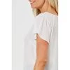 Khoko Smart Flutter Sleeve Top White -women's clothing Sales 602758 C 0100 00 4