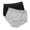 Ambra Touch Of Lace Full Brief 2 Pack Black -women's clothing Sales 604404 C 0001 00