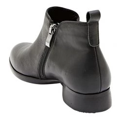 Hush Puppies Namur Leather Gusset Boots With Inside Zip Black -women's clothing Sales 604752 C 0001 00 2