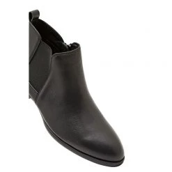 Hush Puppies Namur Leather Gusset Boots With Inside Zip Black