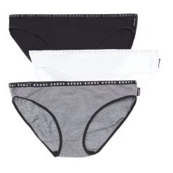 Bonds Hipster Bikini 3 Pack Black White -women's clothing Sales 606280 C 1001 25