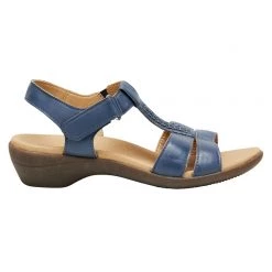 Hush Puppies Arum Women's Leather Sandals Blue -women's clothing Sales 607120 C 0400 00