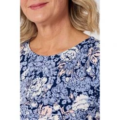 Savannah Knit Dress With Full Skirt Floral