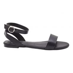 Khoko Dawn Women's Ankle Strap Flat Sandal Black -women's clothing Sales 609981 C 0001 00