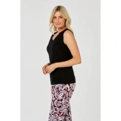 Sash & Rose Merino Thermal Vest Black -women's clothing Sales 613577 C 0001 00 2