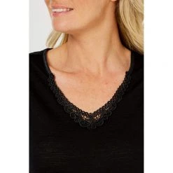 Sash & Rose Merino Thermal Vest Black