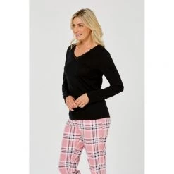 Sash & Rose Merino Long Sleeve Thermal Top Black -women's clothing Sales 613578 C 0001 00 2