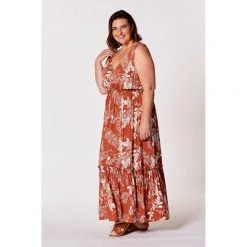 Khoko Plus Maxi Dress Palm -women's clothing Sales 613609 C 0314 08 2