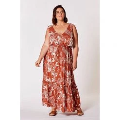 Khoko Plus Maxi Dress Palm -women's clothing Sales 613609 C 0314 08