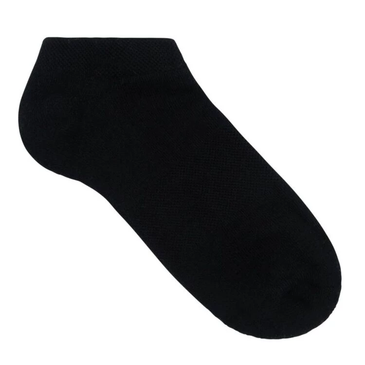 Underworks Ladies Eco Bamboo Sport No Show Socks 3 Pack Black 4 Underworks Ladies Eco Bamboo Sport No Show Socks 3 Pack Black - Image 2