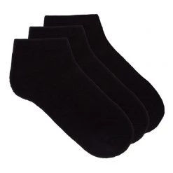 Underworks Ladies Eco Bamboo Sport Low Cut Socks 3 Pack Black -women's clothing Sales 614998 C 0001 00 2
