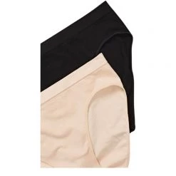 Sash & Rose Soft Touch Seamfree Full Brief 2 Pack Black & Beige