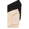 Sash & Rose Soft Touch Seamfree Bikini 2 Pack Black & Beige