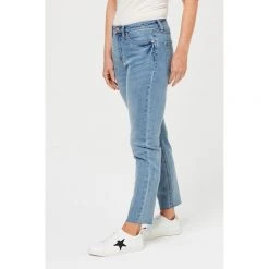 Khoko Collection Girl Friend Tapered Leg Jean Light Wash -women's clothing Sales 615519 C 1980 76 2