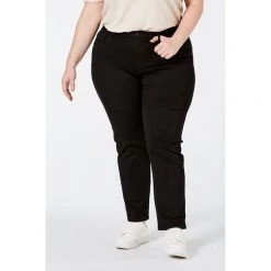 Khoko Plus Straight Leg Jean Black -women's clothing Sales 615523 C 0001 00