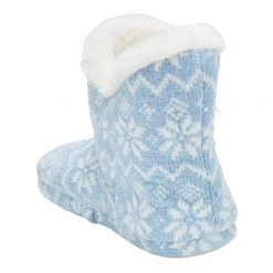 Sash & Rose Joy Women's Knit Slipper Boot Blue -women's clothing Sales 615534 C 0400 00 2