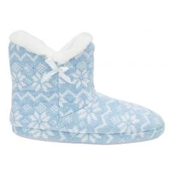 Sash & Rose Joy Women's Knit Slipper Boot Blue -women's clothing Sales 615534 C 0400 00