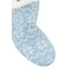 Sash & Rose Joy Women's Knit Slipper Boot Blue