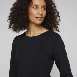 Khoko Basics Long Sleeve Core Tee Black -women's clothing Sales 615760 C 0001 00 5