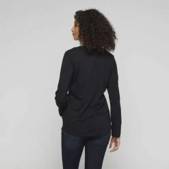 Khoko Basics Long Sleeve Core Tee Black -women's clothing Sales 615760 C 0001 00 6