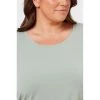 Khoko Plus 3/4 Sleeve Core Tee Ice Green -women's clothing Sales 615761 C 0312 39 4