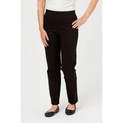 Savannah Full Length Bengaline Pant Black -women's clothing Sales 615925 C 0001 00