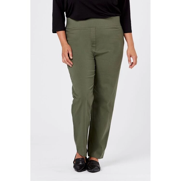 Khoko Plus Full Length Bengaline Pant Khaki 6 Khoko Plus Full Length Bengaline Pant Khaki - Image 4
