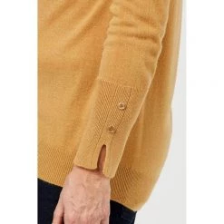 Savannah Soft Touch Jumper With High Low Hem Gold