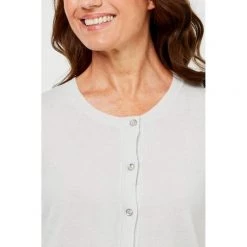 Savannah Soft Touch Cardigan Pale Grey