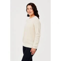 Khoko Basics Textured Knitwear Coconut 8 Khoko Basics Textured Knitwear Coconut -women's clothing Sales 616445 C 0110 21 2