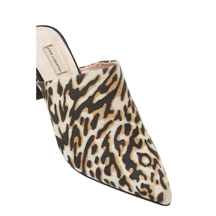 Jane Lamerton Burnett Women's Mule Heel Leopard 3 Jane Lamerton Burnett Women's Mule Heel Leopard