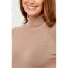 Khoko Smart Roll Neck Raglan 3/4 Sleeve Camel -women's clothing Sales 617347 C 0251 24 4