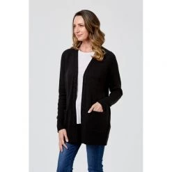 Savannah Longline Classic Cardigan Black -women's clothing Sales 619200 C 0001 00 2