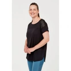 LMA Active Mesh Insert Tee Black -women's clothing Sales 619526 C 0001 00 2