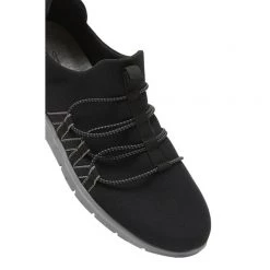 Cloud Steppers By Clarks Step Allenamae Women's Textile Sneakers Black