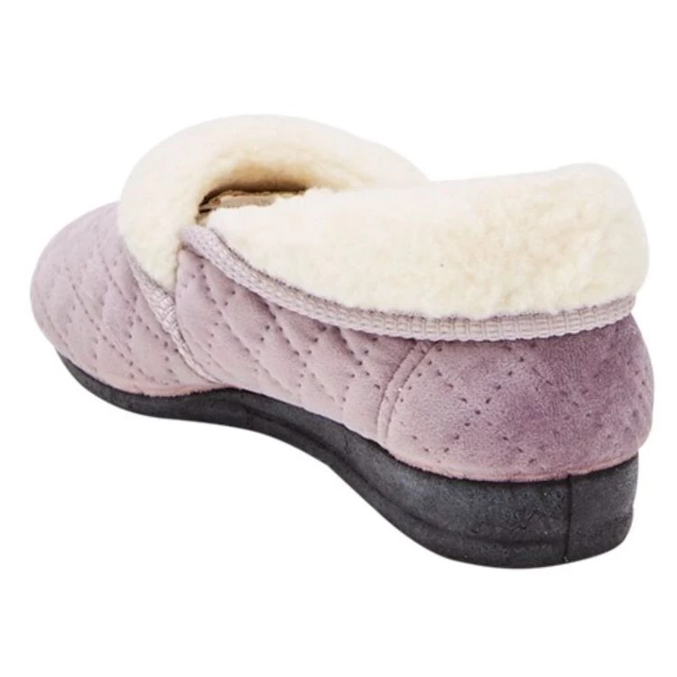 Grosby Sare Women's Quilted Slippers Lavender 5 Grosby Sare Women's Quilted Slippers Lavender - Image 3