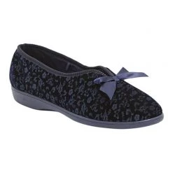 Grosby Valerie 2 Women's Bow Slippers Navy -women's clothing Sales 620623 C 0410 00 3