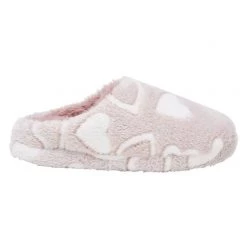 Grosby Margy Women's Heart Plush Slippers Mocha & White 9 Grosby Margy Women's Heart Plush Slippers Mocha & White -women's clothing Sales 620650 C 1260 20